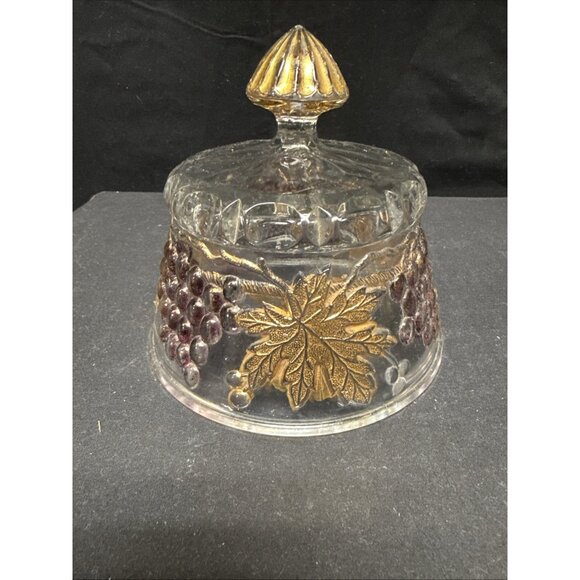 Antique Vintage EAPG US Glass Palm Beach Butter/Cheese Dish Cover Only 5.5" tall - Picture 2 of 4